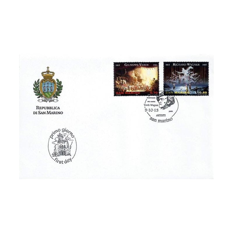 San Marino 2013, Muzyka: Verdi i Wagner FDC