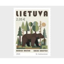 Litwa 2026, Ssaki, niedźwiedź brunatny **
