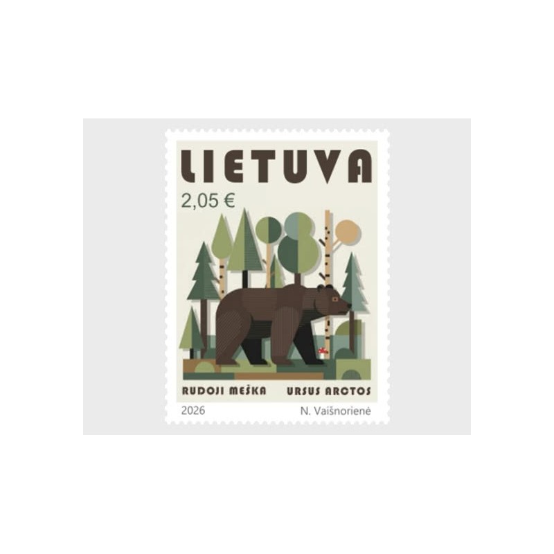 Litwa 2026, Ssaki, niedźwiedź brunatny **