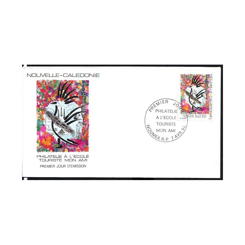Nowa Kaledonia 1993, Filatelistyka w szkole, turystyka. FDC