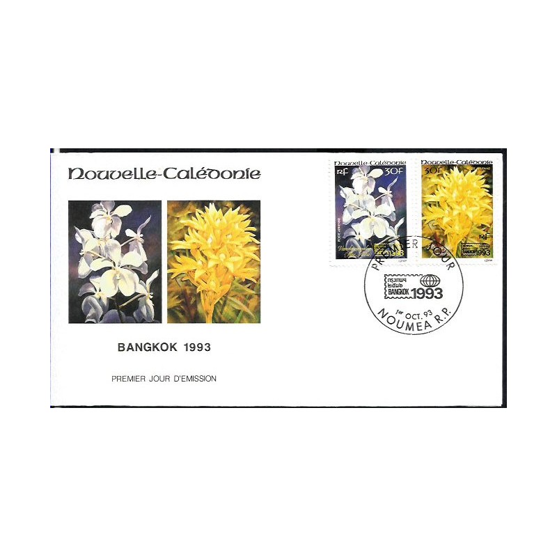 Nowa Kaledonia 1993, Flora, kwiaty. FDC