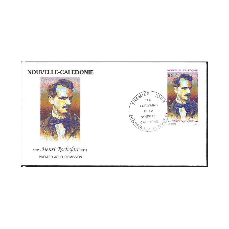 Nowa Kaledonia 1993, H. Rochefort, literatura, polityka. FDC