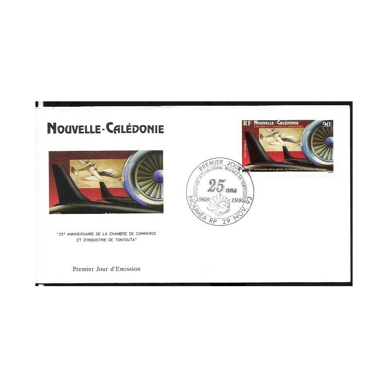 Nowa Kaledonia 1993, Lotnictwo, lotnisko. FDC