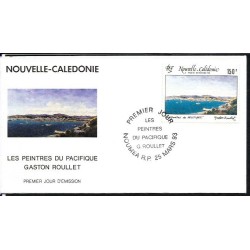 Nowa Kaledonia 1993, Malarstwo, Gaston Roullet. FDC