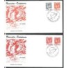Nowa Kaledonia 1993, Ptaki: kagu. 2 FDC
