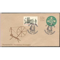 USA 1976, 200 lat USA, prezydent Franklin. Datownik US Postal Service Nordposta Hamburg