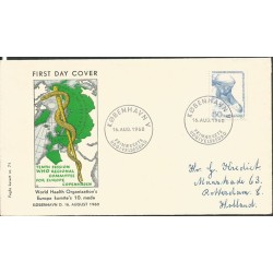 Dania 1960, WHO, medycyna. FDC