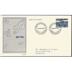 Dania 1967, EFTA, Unia Europejska. FDC
