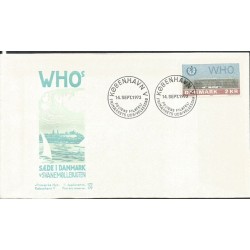 Dania 1972, WHO, medycyna. CZ. SŁANIA. FDC