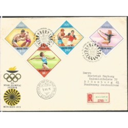 Węgry 1972, Olimpiada letnia Monachium. FDC polecone