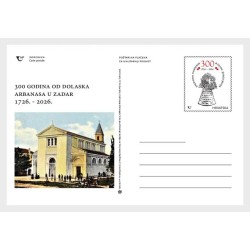 Chorwacja 2026, Albańscy Chorwaci, kościół, Zadar. Karta pocztowa