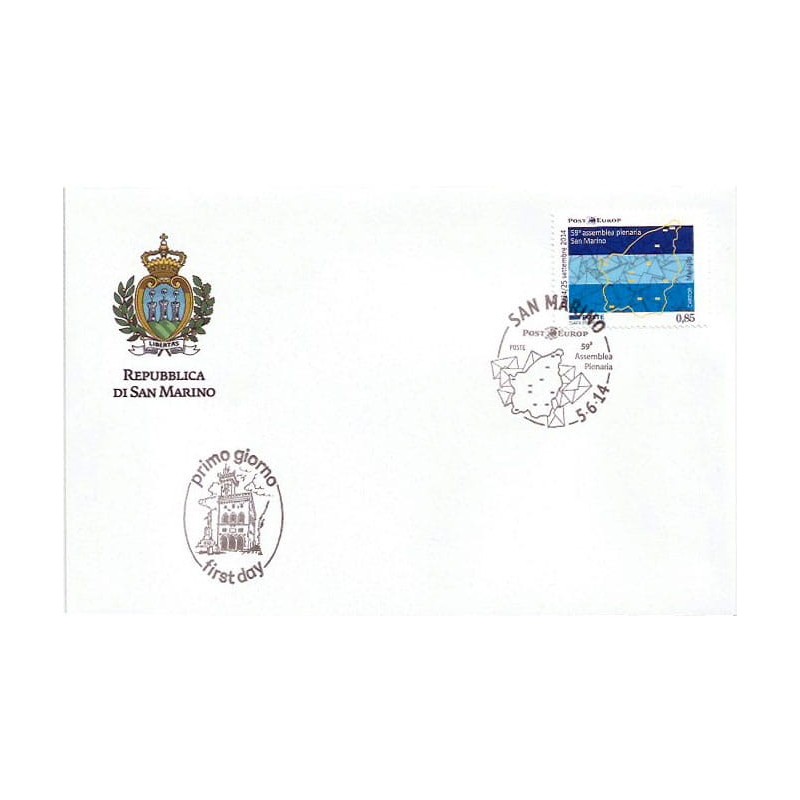 San Marino 2014, Poczta, PostEurop FDC