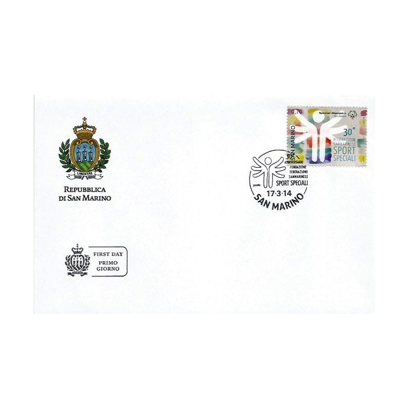 San Marino 2014, Sport niepełnosprawnych. FDC
