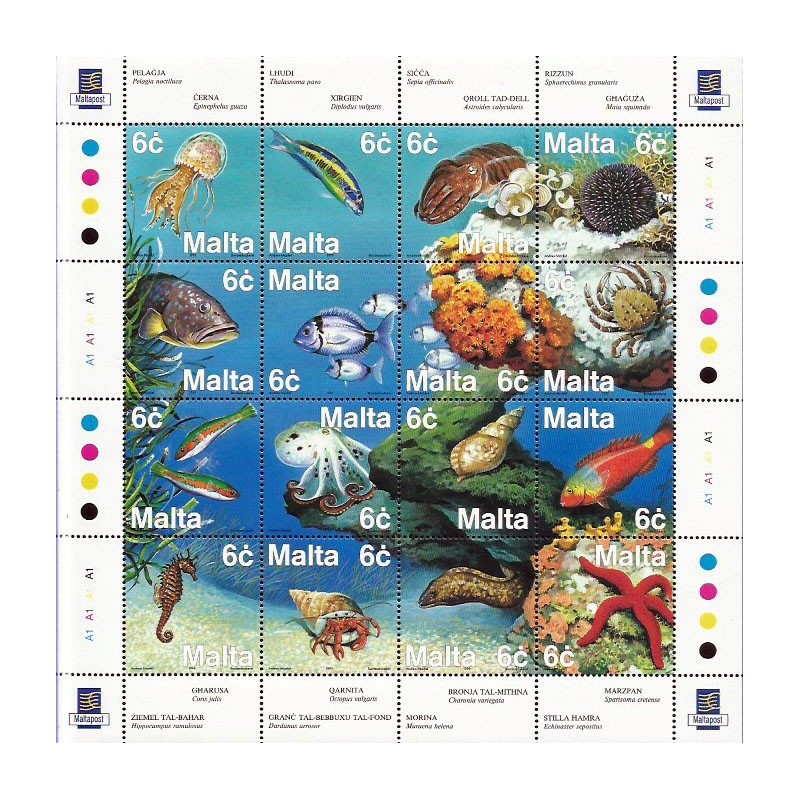 Malta 1999, Fauna morska, ryby **