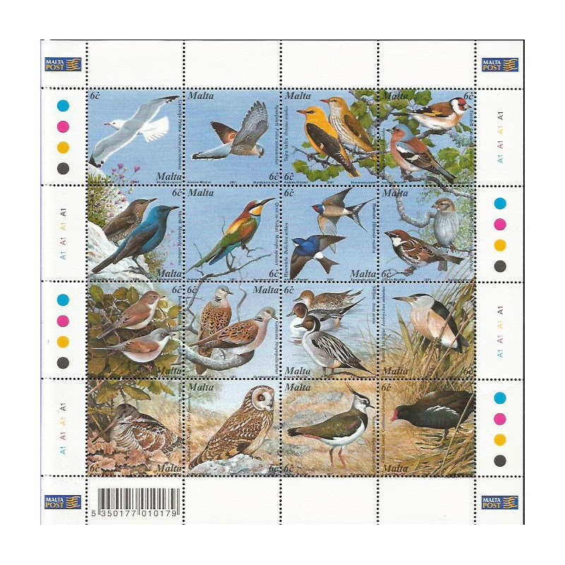 Malta 2001, Fauna: ptaki **
