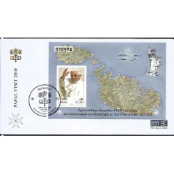 Malta 2010, Papież Benedykt XVI. FDC