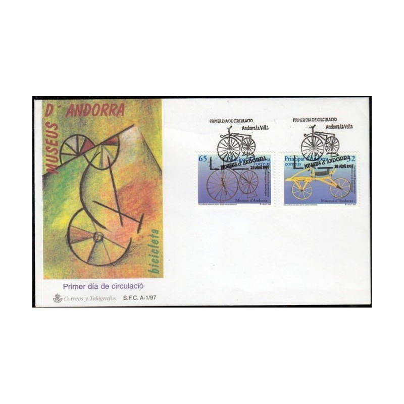 Andora Hiszp. 1997, Rowery, muzeum . FDC
