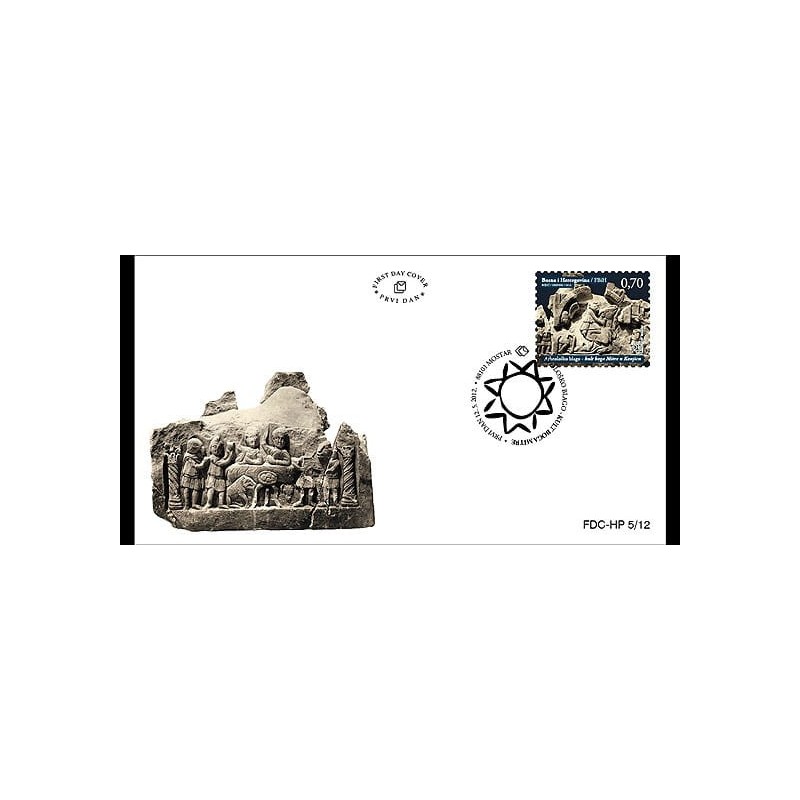 Bośnia 2012, Archeologia: bóstwo Mitra. FDC
