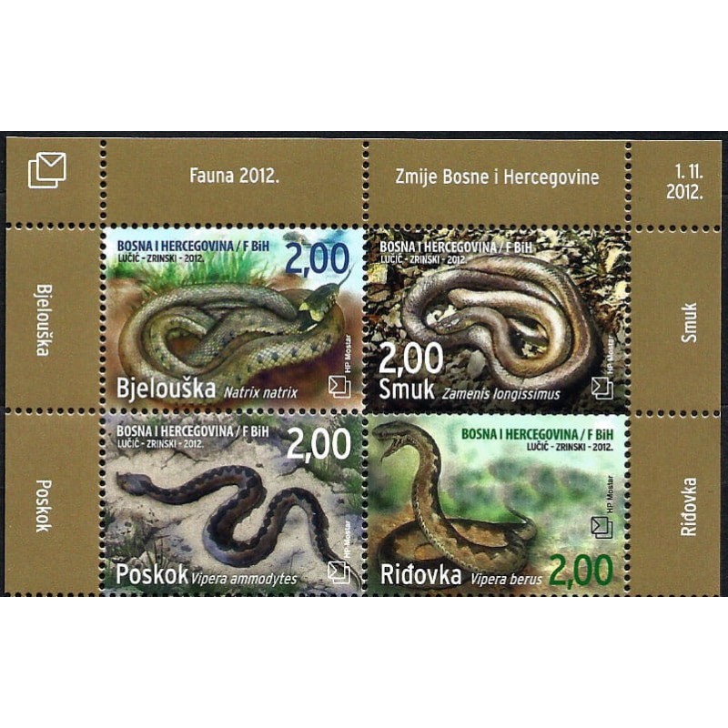 Bośnia 2012, Fauna, gady: węże **