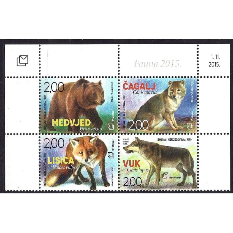 Bośnia 2015, Fauna: niedźwiedź lis wilk szakal **