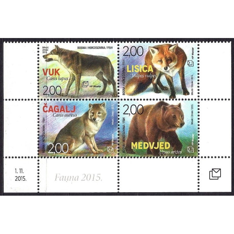 Bośnia 2015, Fauna: niedźwiedź lis wilk szakal **