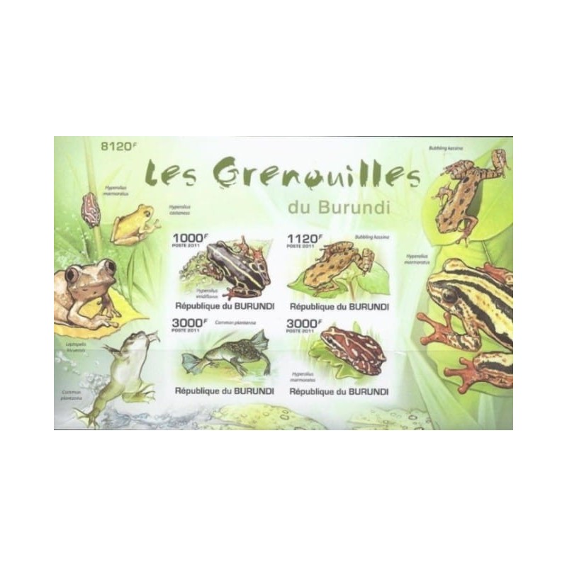 Burundi 2011, Płazy: żaby. Cięty **