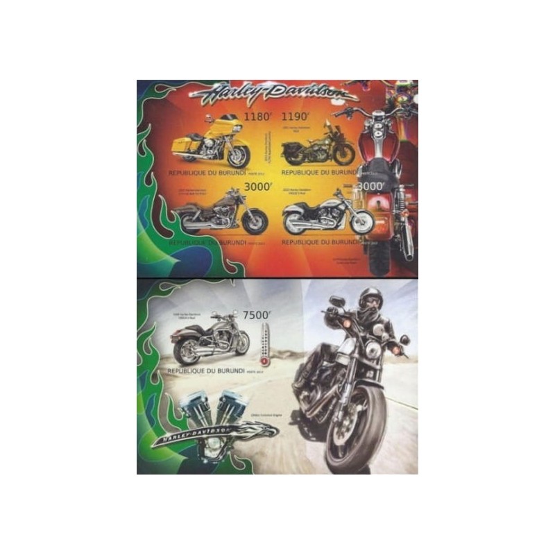 Burundi 2012, Motocykle. Cięte **