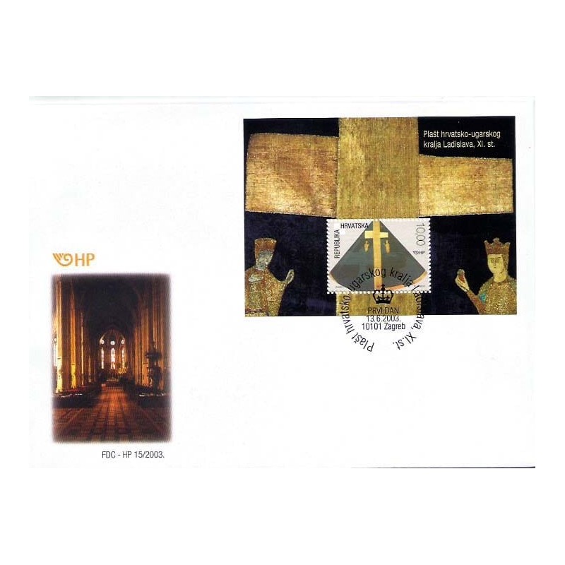 Chorwacja 2003, Święty Władysław, relikwie. FDC