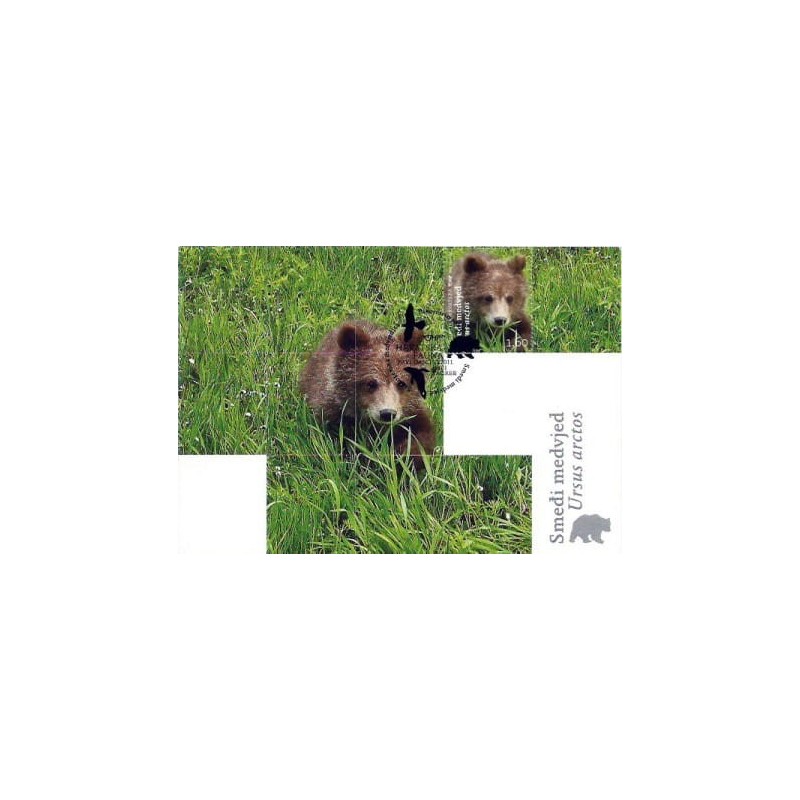 Chorwacja 2011, Zwierzęta: niedźwiedź. Karta maksimum