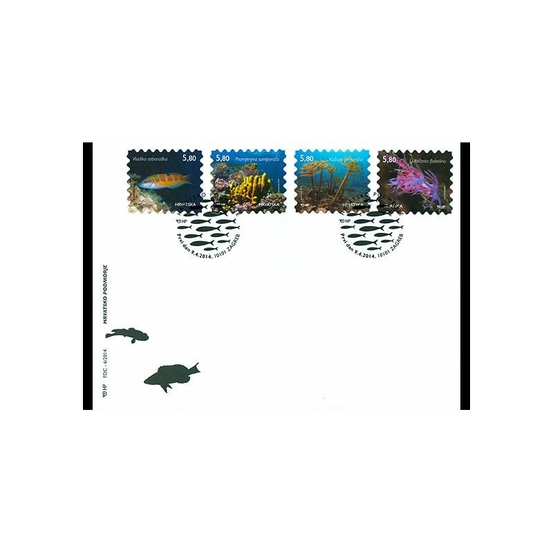 Chorwacja 2014, Ryby, fauna i flora morska FDC