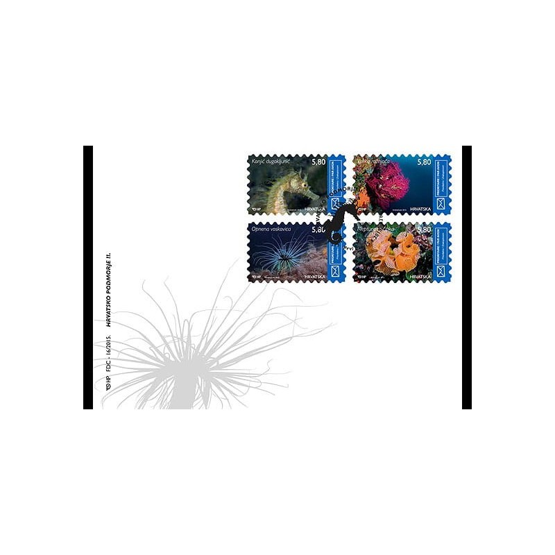 Chorwacja 2015, Ryby, fauna i flora morska FDC