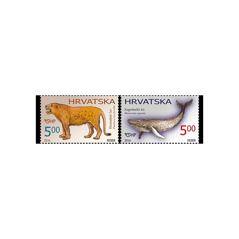 Chorwacja 2016, Paleontologia, lew, wymarły waleń **