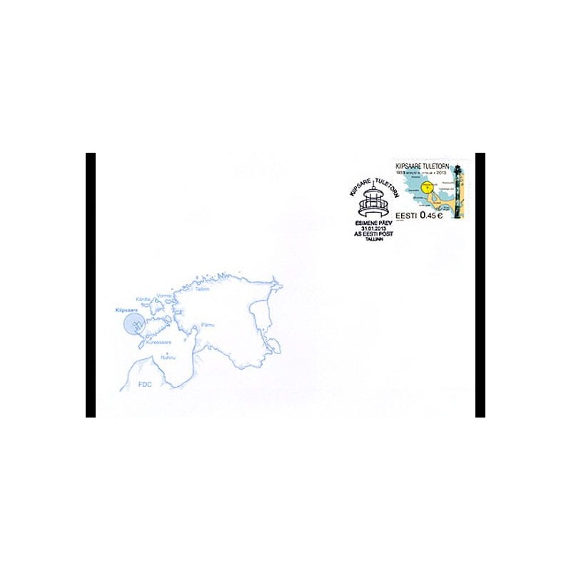 Estonia 2013, Latarnie morskie, FDC