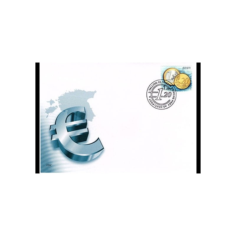 Estonia 2014, Monety: wprowadzenie euro FDC.