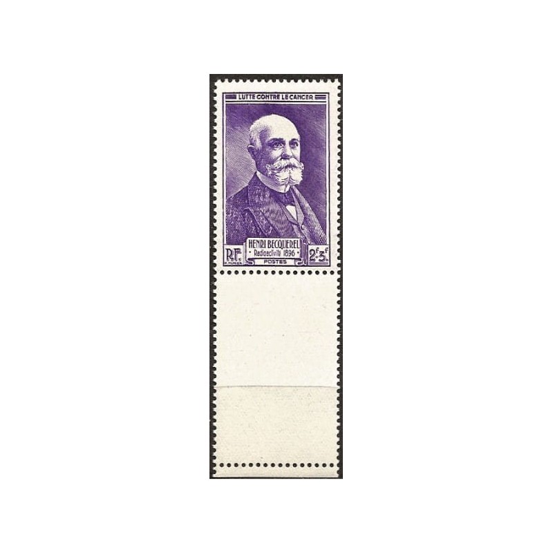 Francja 1946, H. Becquerel fizyka Nobel, pustopole **