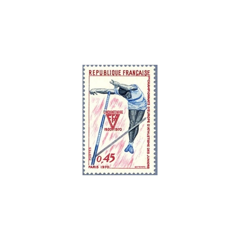 Francja 1970, Lekkoatletyka, MEJ, skok o tyczce **