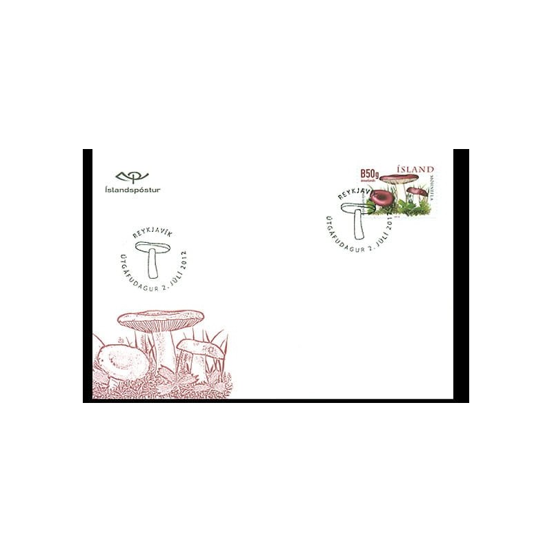 Islandia 2012, Grzyby FDC