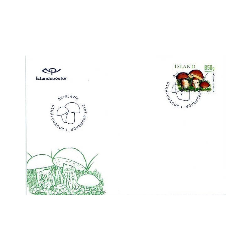 Islandia 2012, Grzyby FDC