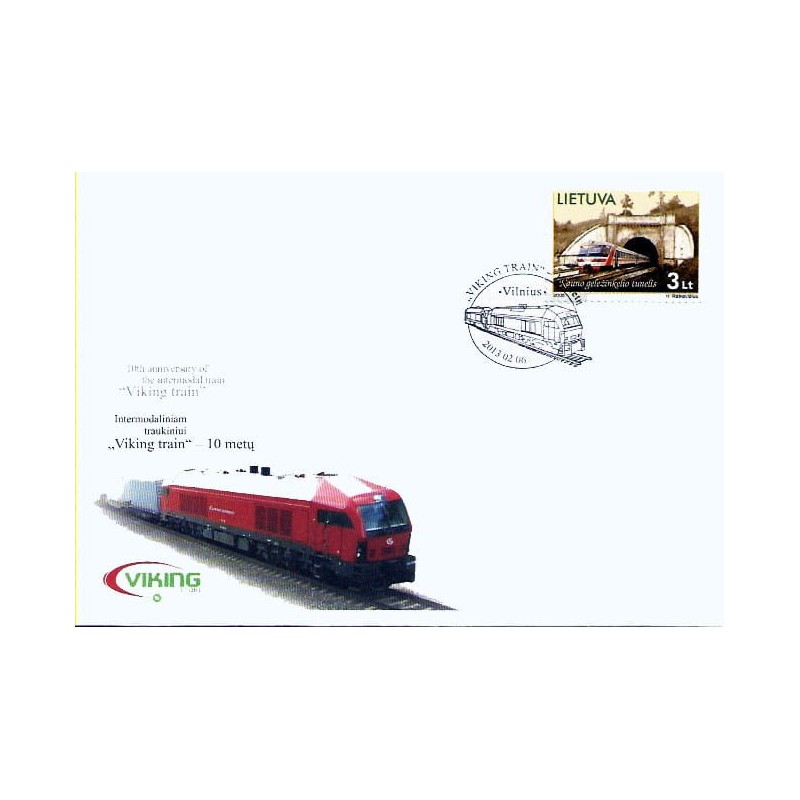 Litwa 2013, Kolej, pociąg Viking, datownik 2013