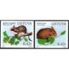 Litwa 2017, Fauna, ssaki: smużka leśna, żołędnica **