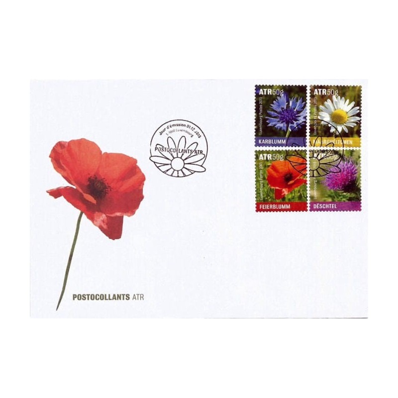 Luksemburg 2015, Kwiaty FDC