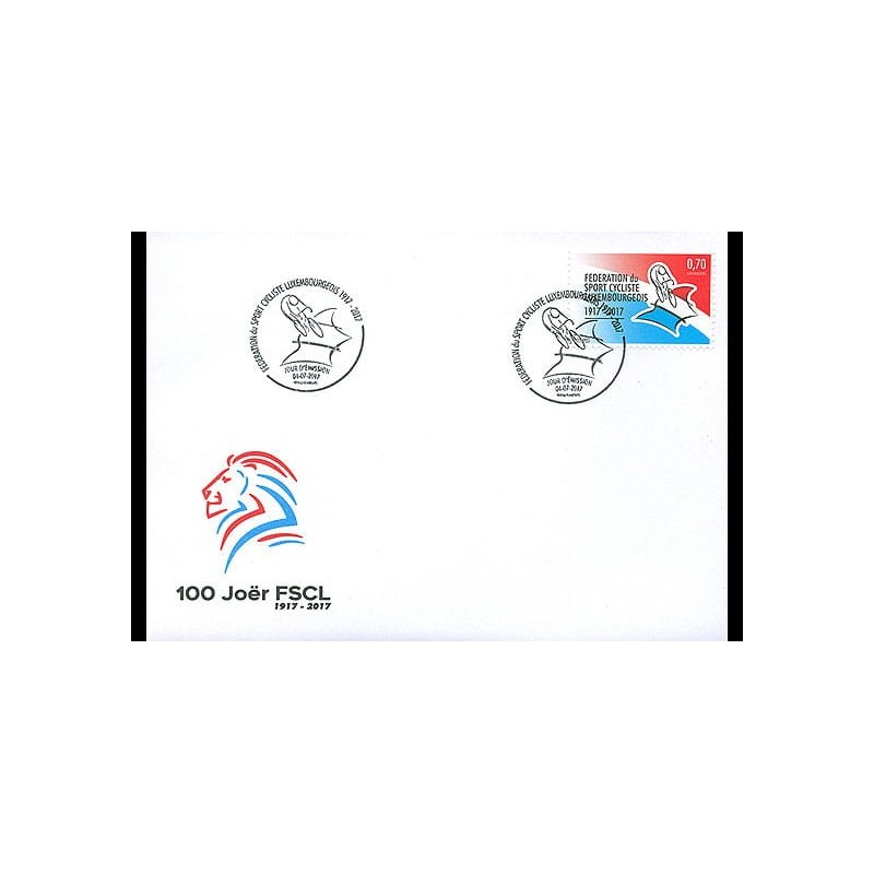 Luksemburg 2017, Rower, 100 lat Związku. FDC