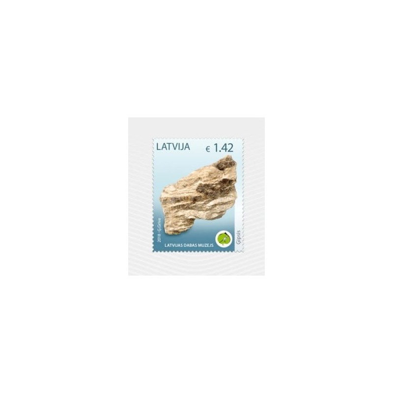 Łotwa 2018, Minerały: gips **