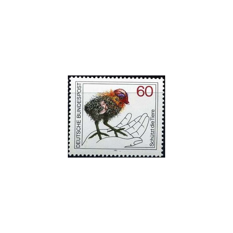 Niemcy 1981, Ochrona zwierząt, ptak **