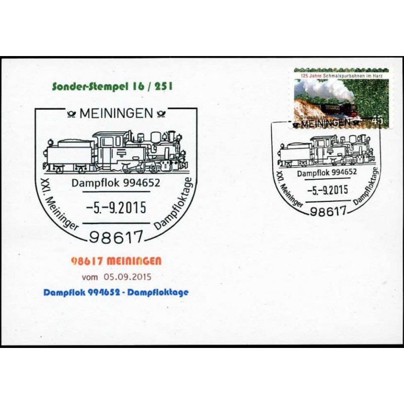 Niemcy 2015, Kolej, lokomotywa. Meiningen
