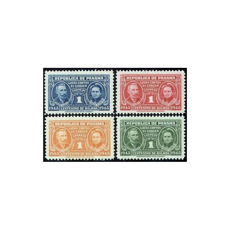 Panama 1945, Piotr i Maria Curie, Nobel **