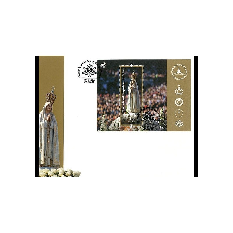 Portugalia 2017, Fatima, Matka Boska. FDC