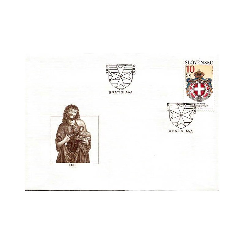 Słowacja 2000, Zakon maltański, Malta. FDC