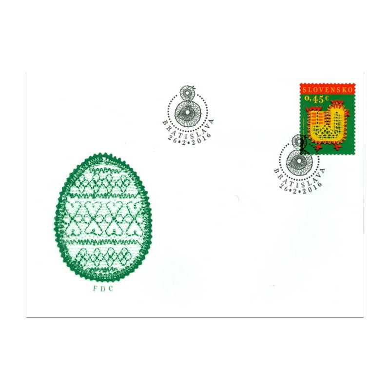 Słowacja 2016, Wielkanoc. FDC