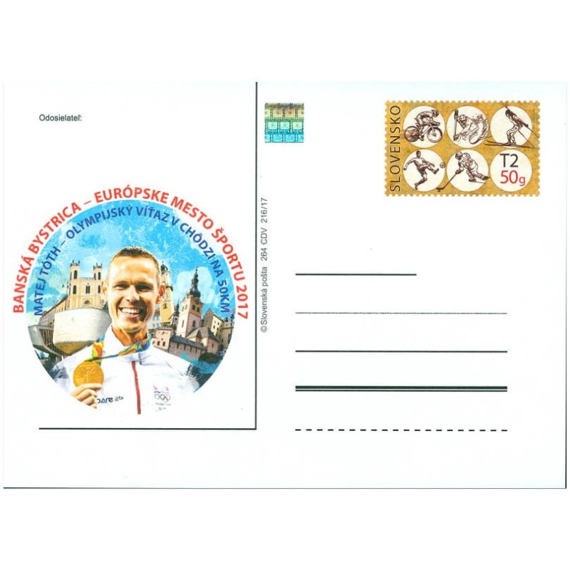 Słowacja 2017, Igrzyska Rio M. Toth chód złoto. Cp